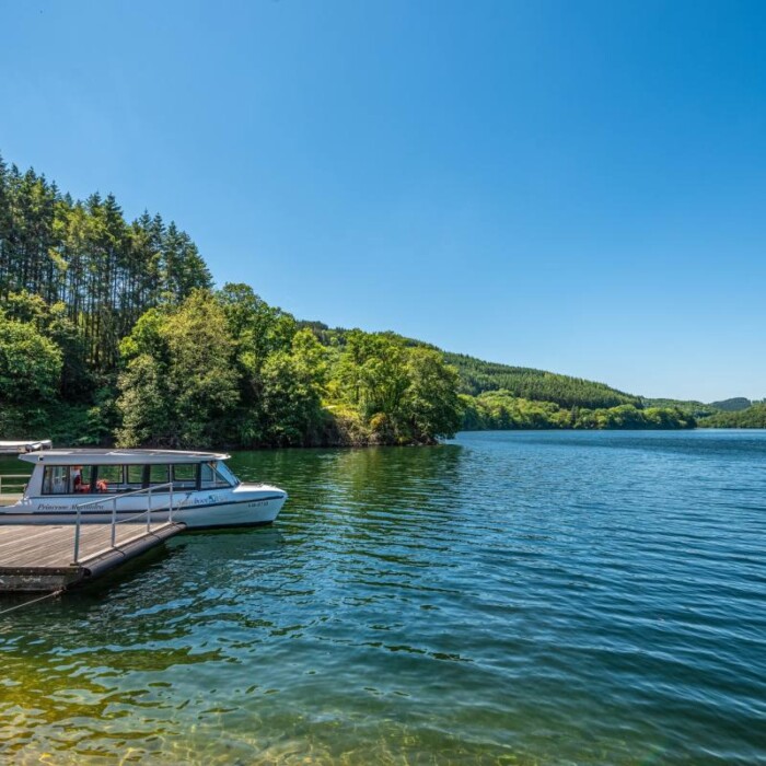 Haute-Sûre Lake, take a sail in a solar-powered boat